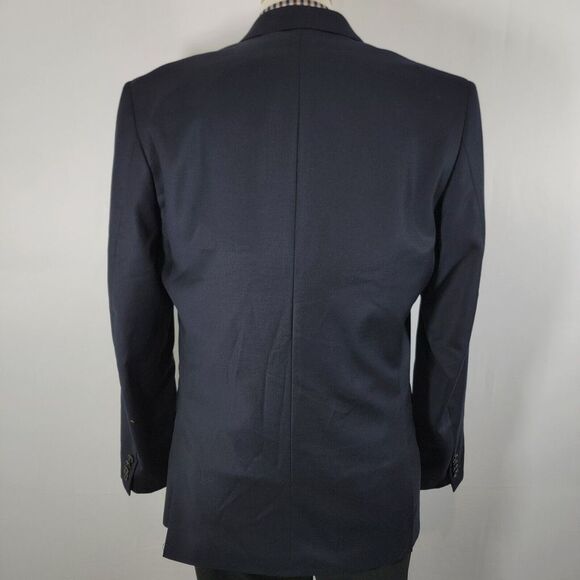 Lauren Ralph Lauren Men's Sport Coat Blazer Two Button Navy Twill Wool SLIM 42L - Picture 13 of 16